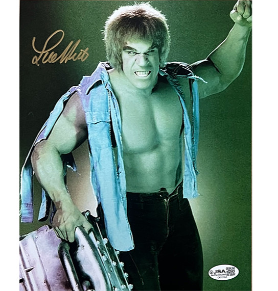 Lou Ferrigno Signed The Incredible Hulk 8x10 Photo JSA