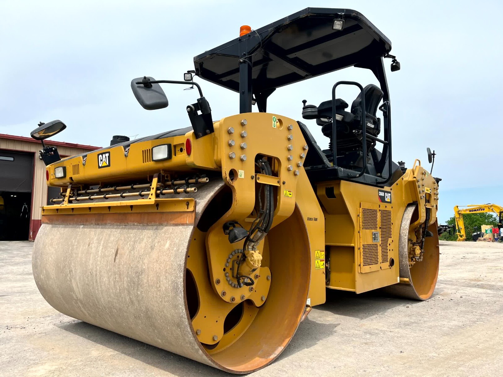 2017 Caterpillar CAT CB66B 84" Smooth Double Drum Vibratory Ride On Roller