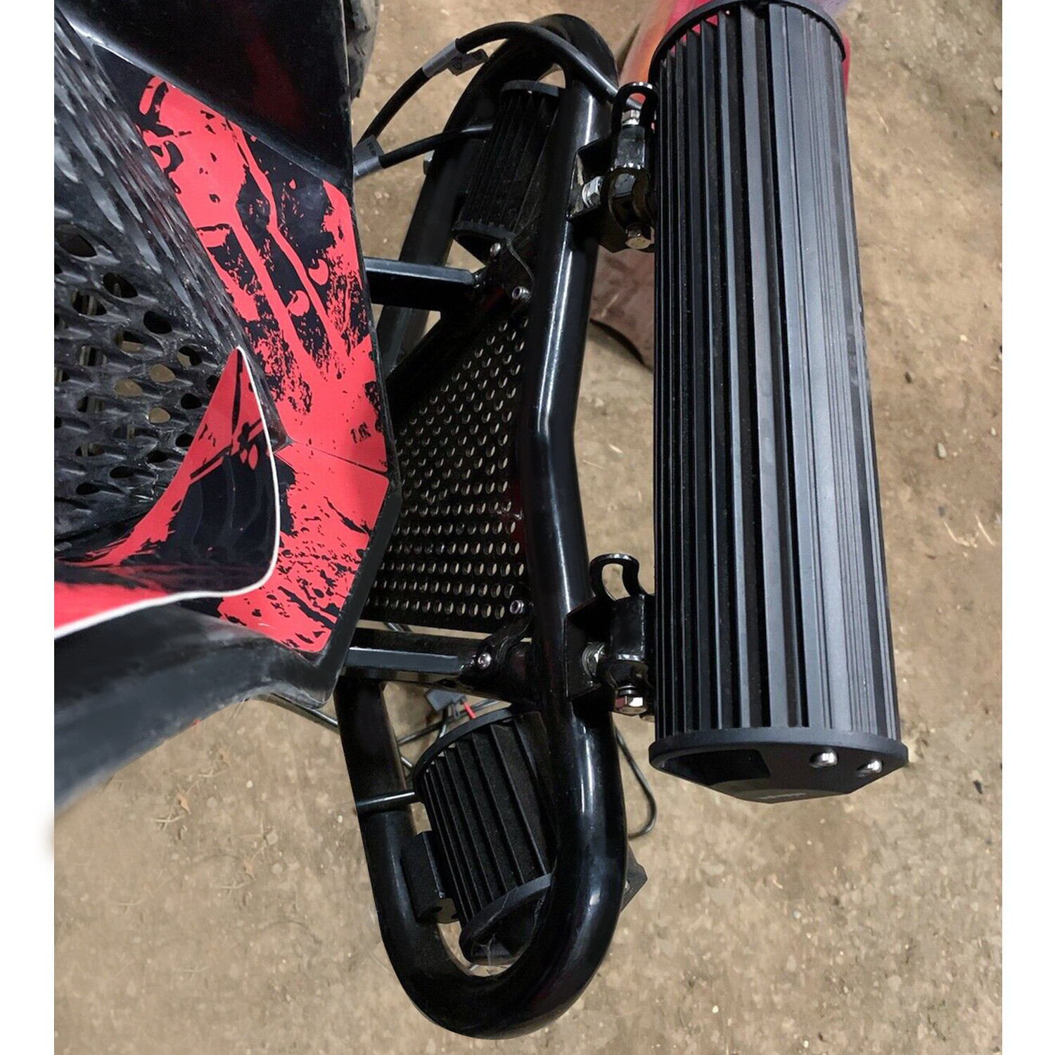 Black Front Aluminum Bumper For 1999-2014 Honda TRX 450R 400EX 400X