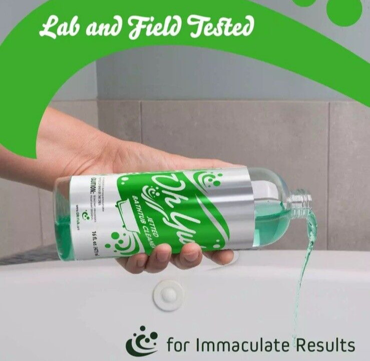 Oh Yuk Jetted Tub Cleaner for Jacuzzis, Bathtubs, and Whirlpools - 16 Ounces