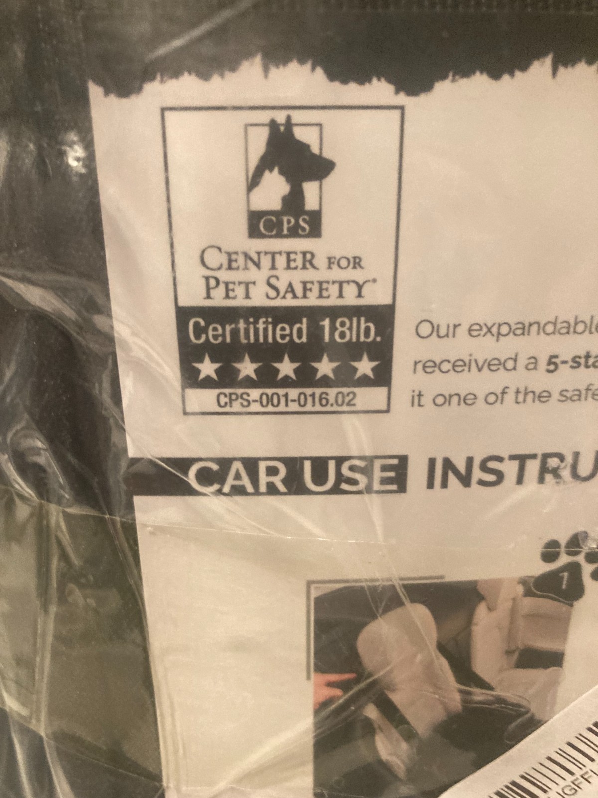 NEW Pawsincar Black Expandable Pet Carrier Airline Approved Crash Tested