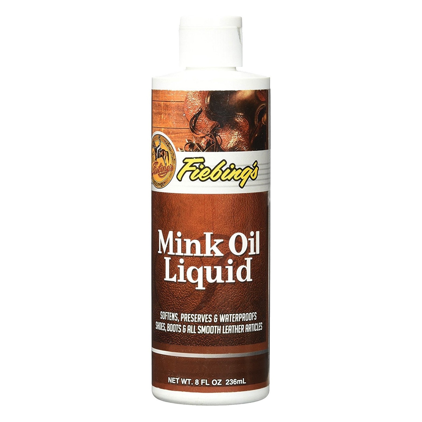 Fiebing's Mink Oil Liquid 8 ounce  Leather Care with Neatsfoot Oil