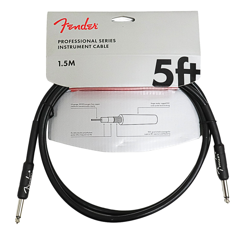 Fender Pro Series Instrument Cable 5ft 1.5M