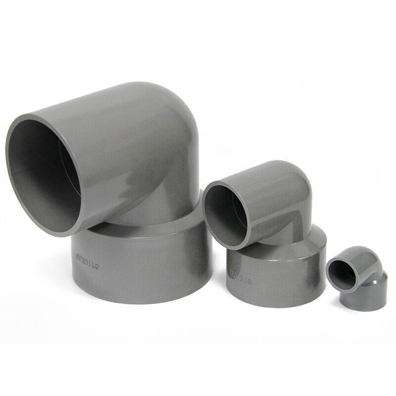 90 Degree Reducing PVC Water Elbow Connector Concentric Reduce Pipe 20mm-110mm