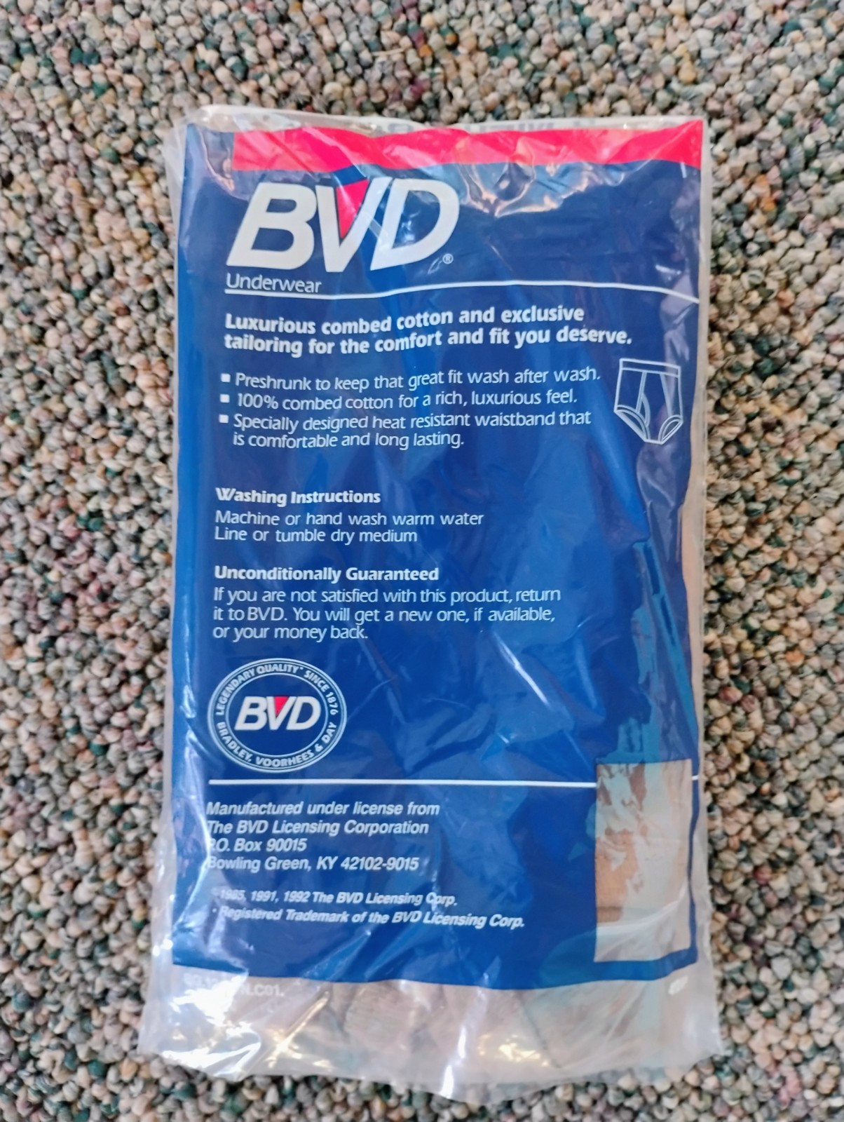 DSCP by BVD Military Men's Briefs Sz 34 Brown 3-Pack Underwear Cotton