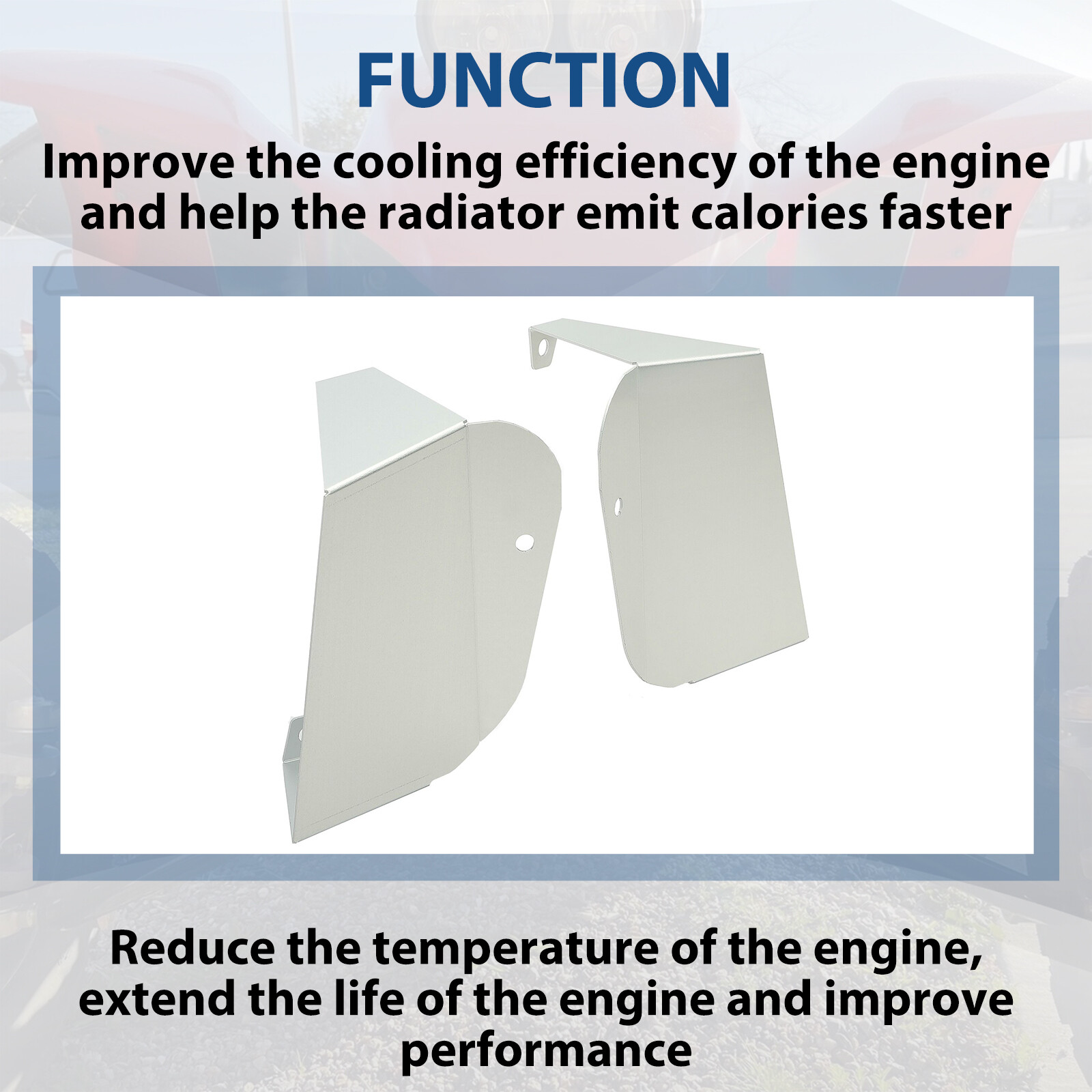 Air Engine Cooler Shrouds Scoop For Honda TRX400EX TRX 400EX TRX 400X 93-04 1999