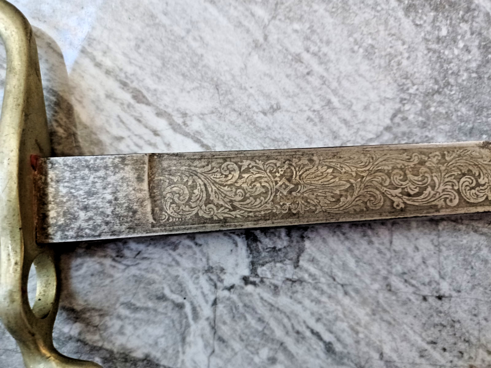 WWI Imperial German Dress Bayonet M1871 Style WKC Solingen Etched Unit Marked