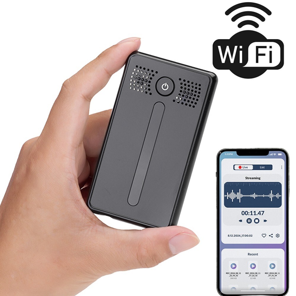 WiFi Voice Recorder Wireless Audio Recording Real Time Wifi Voice Recorder  TC30