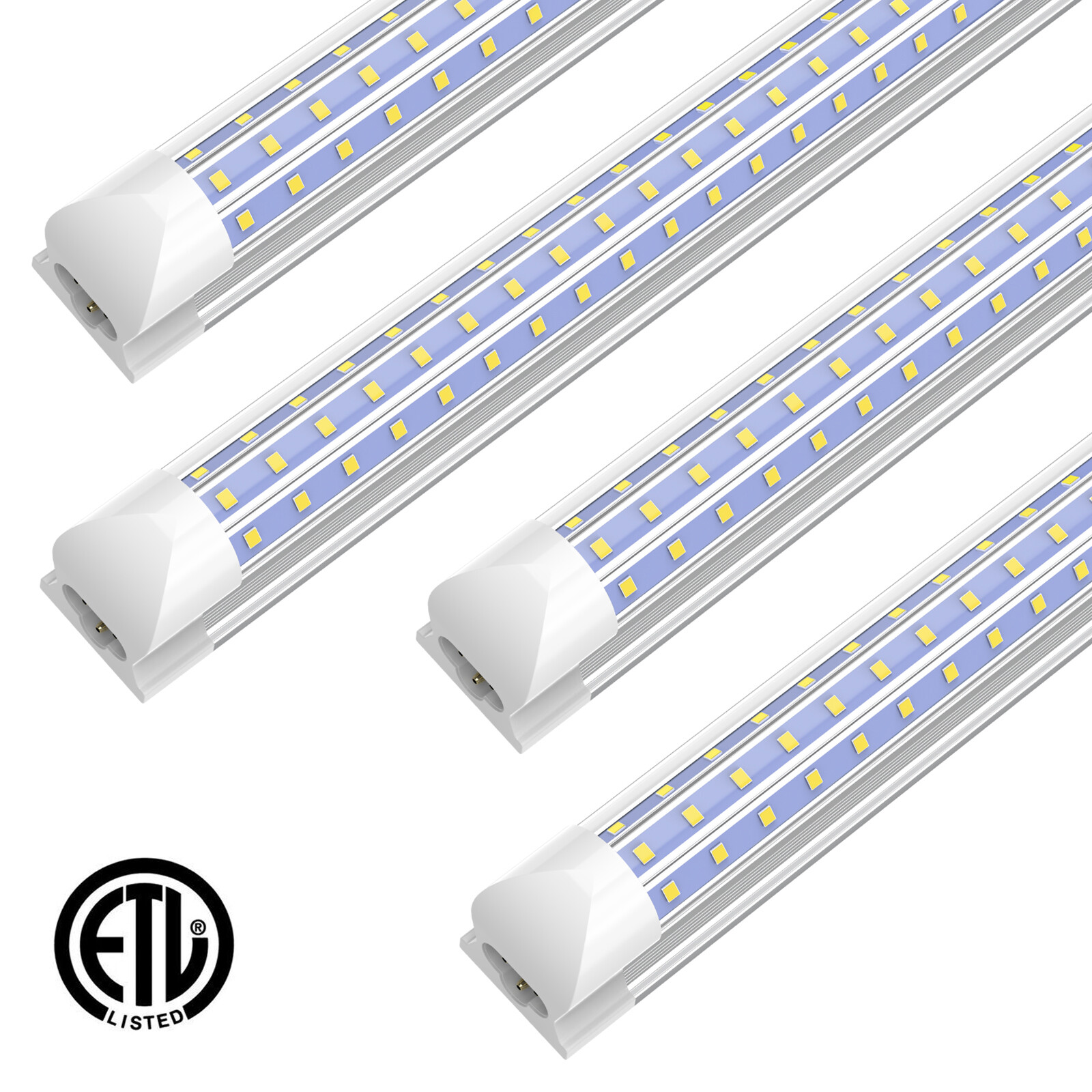 T8 LED Tube Light Bulbs 4FT 60W 8FT 120W 8 FT LED Shop Light Fixture 5000K~6500K