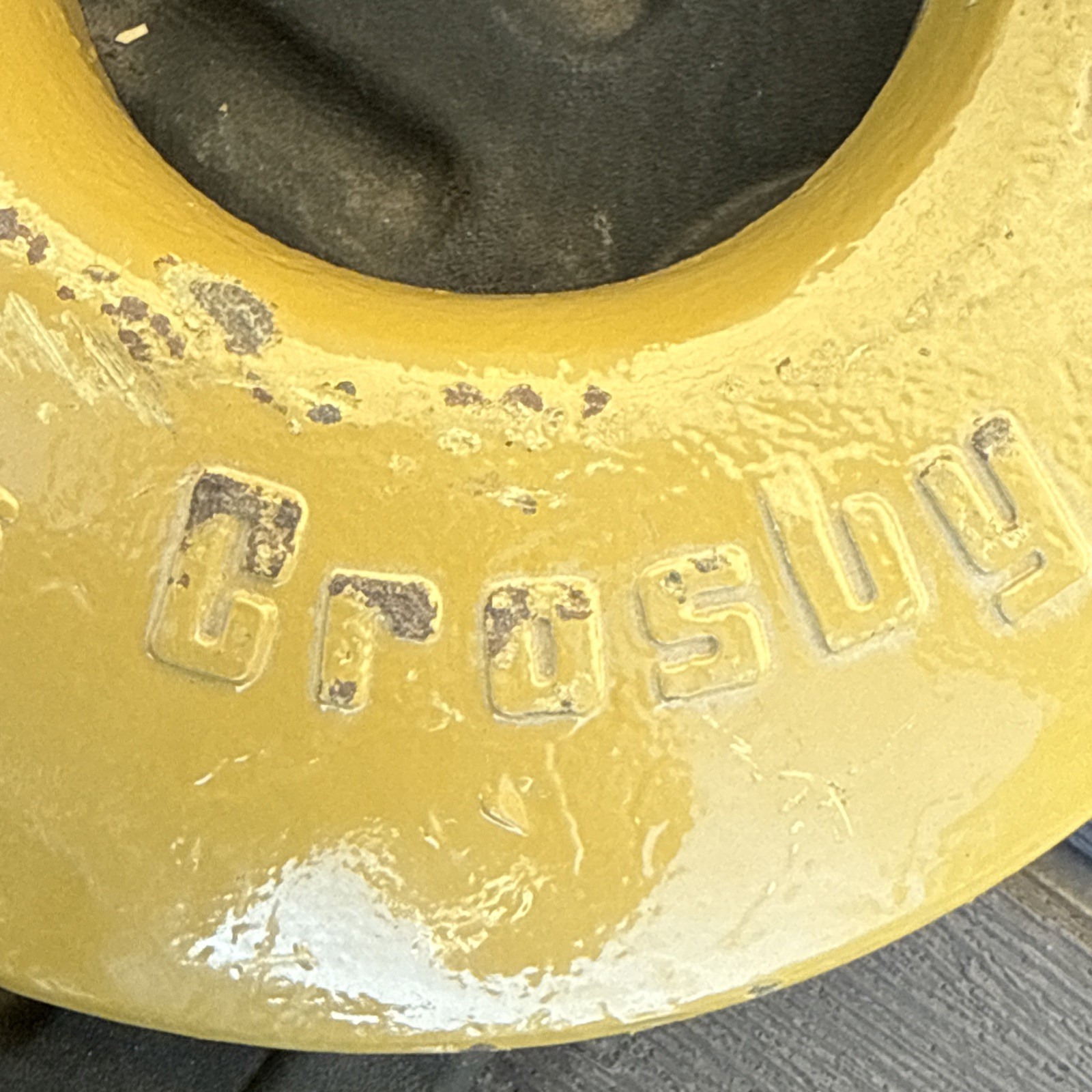 15 Ton Crosby L320 Gold Rigging Lifting Hook With Safety Latch MSRP: $412