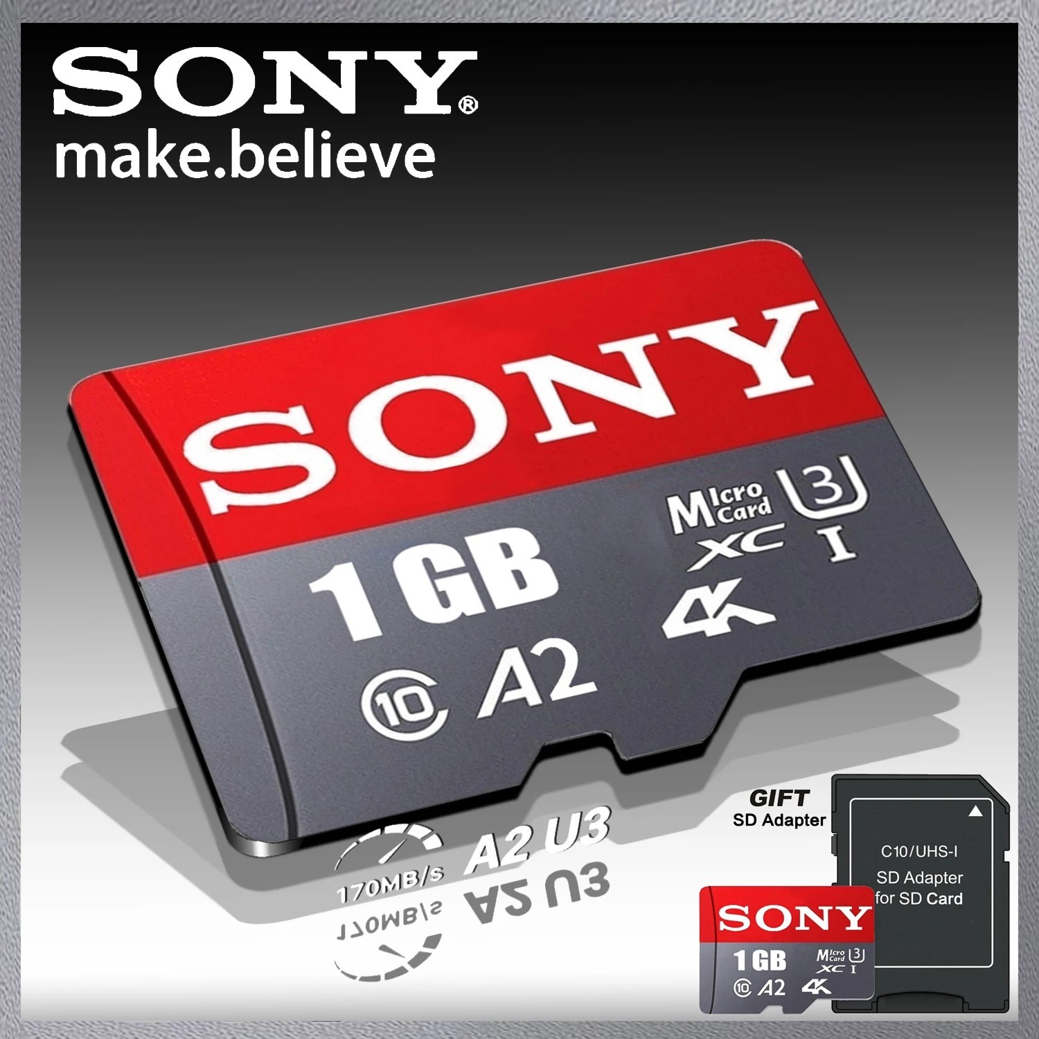 Sony TF Memory Card 128GB 256GB 512GB 1TB High Speed Micro SD A2 U3 V30 Flash