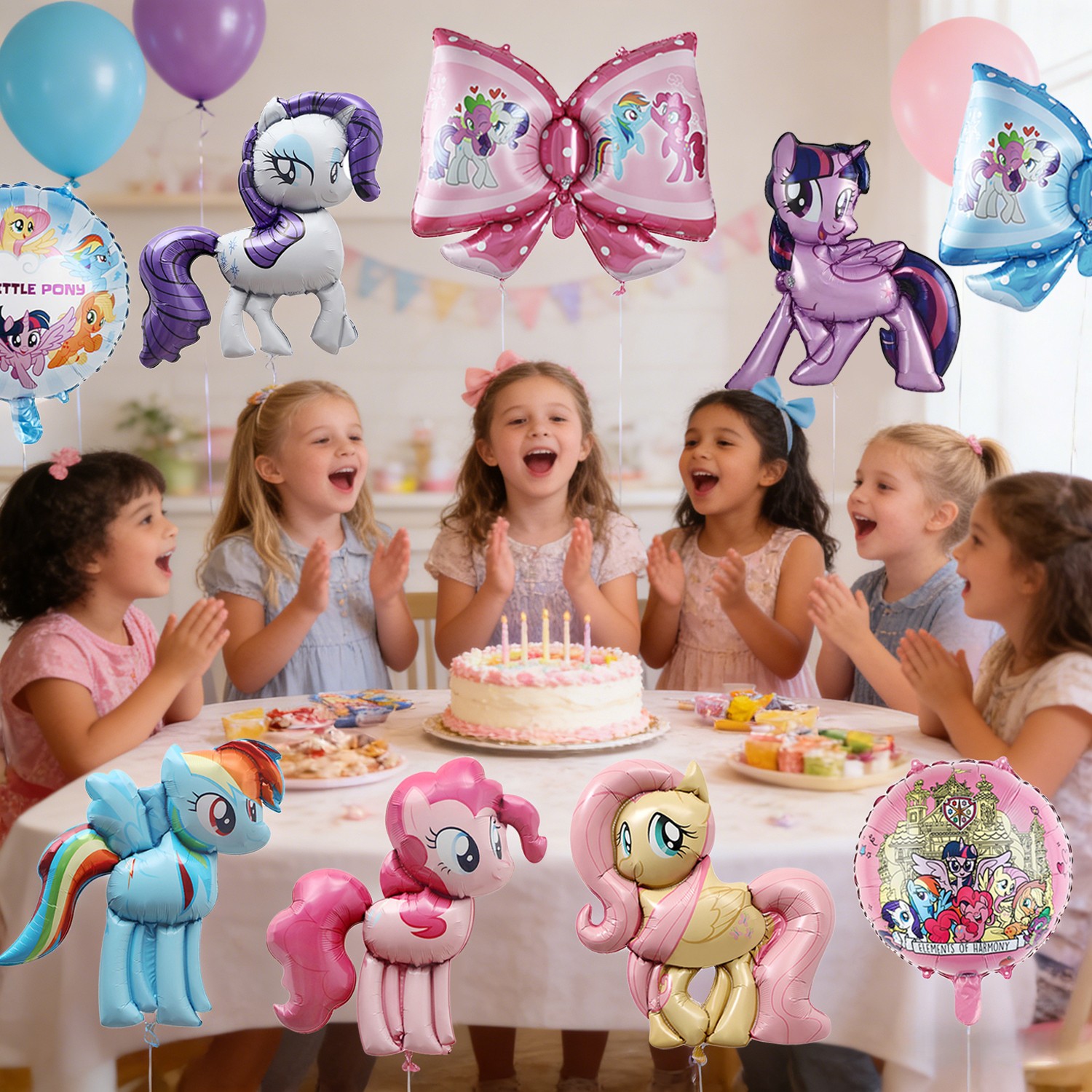 My Little Pony Foil Balloons Set My Little Pony Birthday Party Decoration Kids