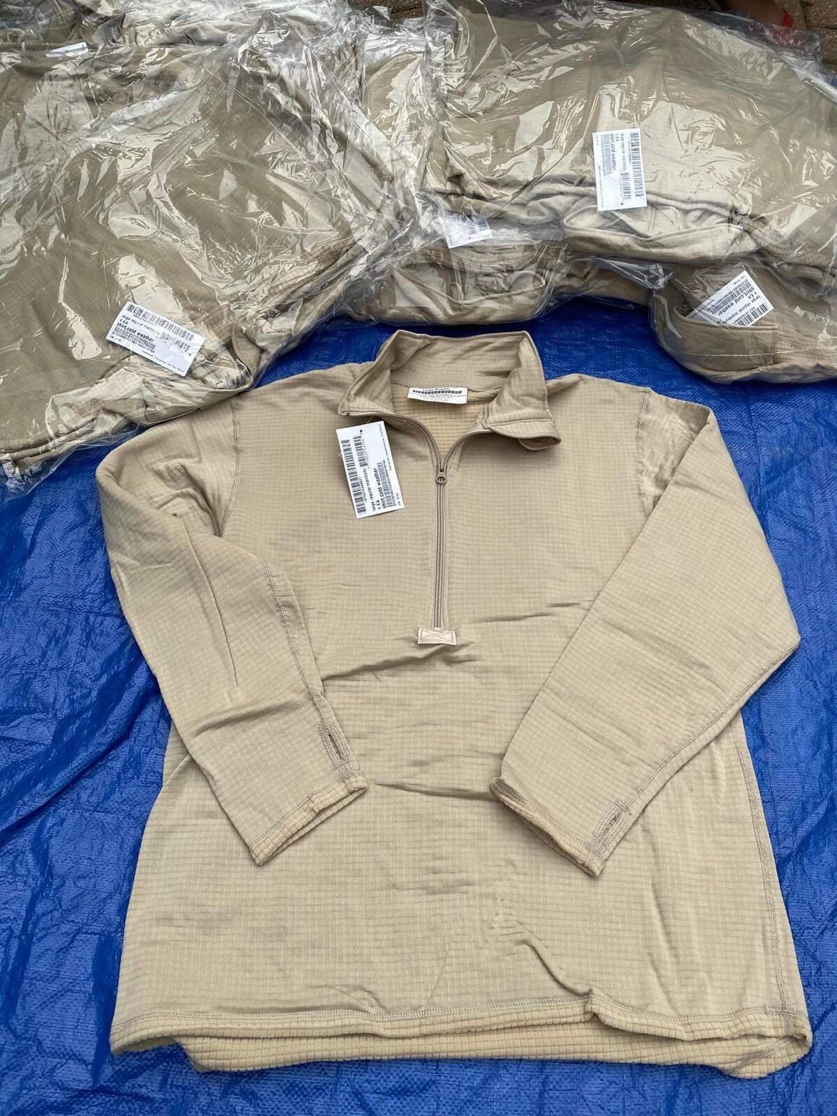 US. MILITARY ISSUE,MID WEIGHT GEN III WAFFLE SHIRT SIZE LARGE REGULAR NEW