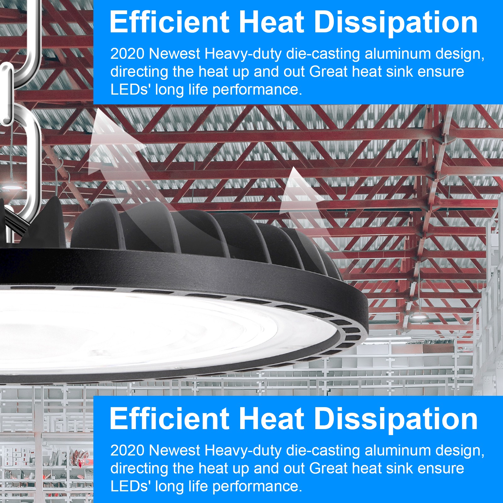 10 Pack 200W UFO Led High Bay Light Factory Commercial Warehouse Industrial Shop