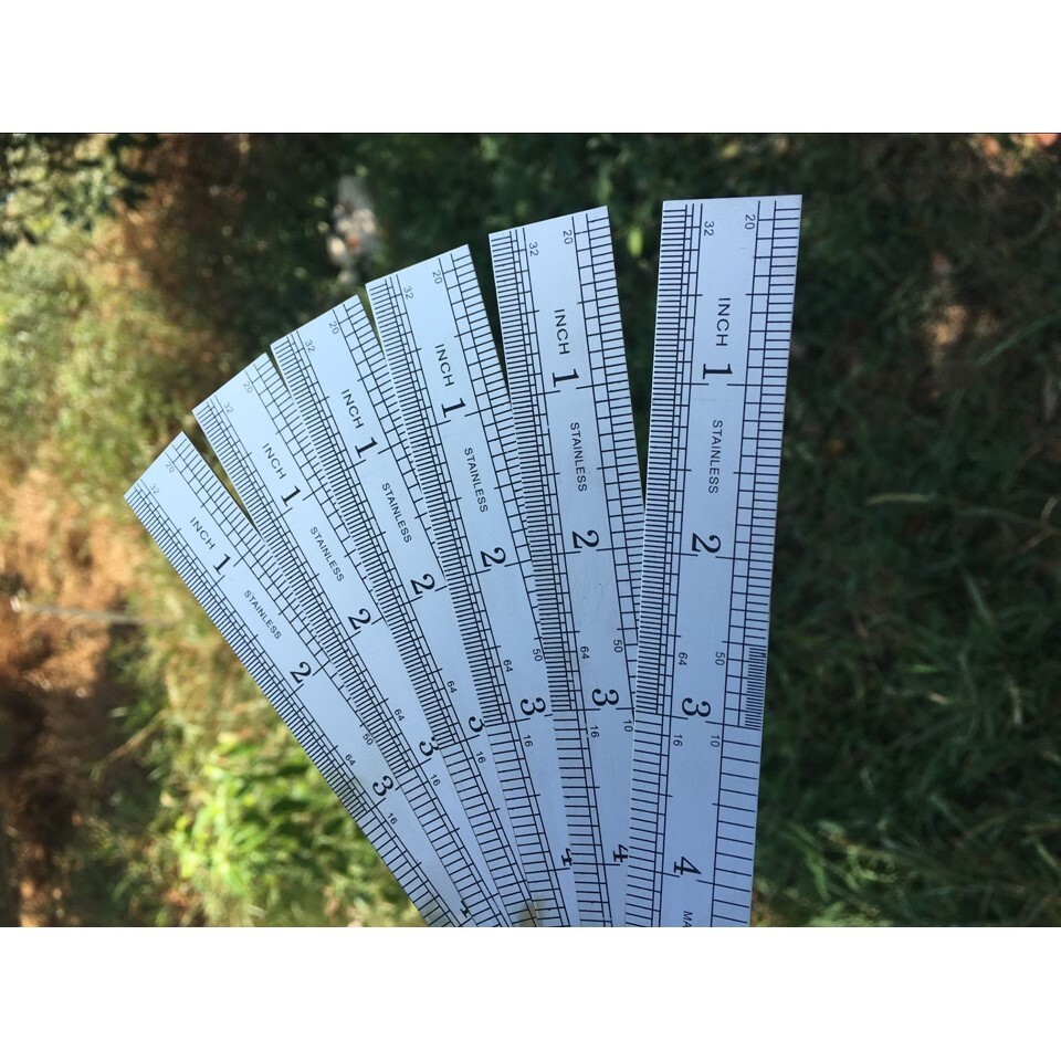 15cm/150mm/6" inch Stainless Steel Double Sided Ruler Metal Rule Metric Imperial