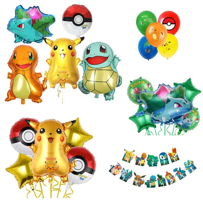 5-8Pcs Cartoon Foil Balloon Set Birthday Party Decoration Supplies for Kids -USA