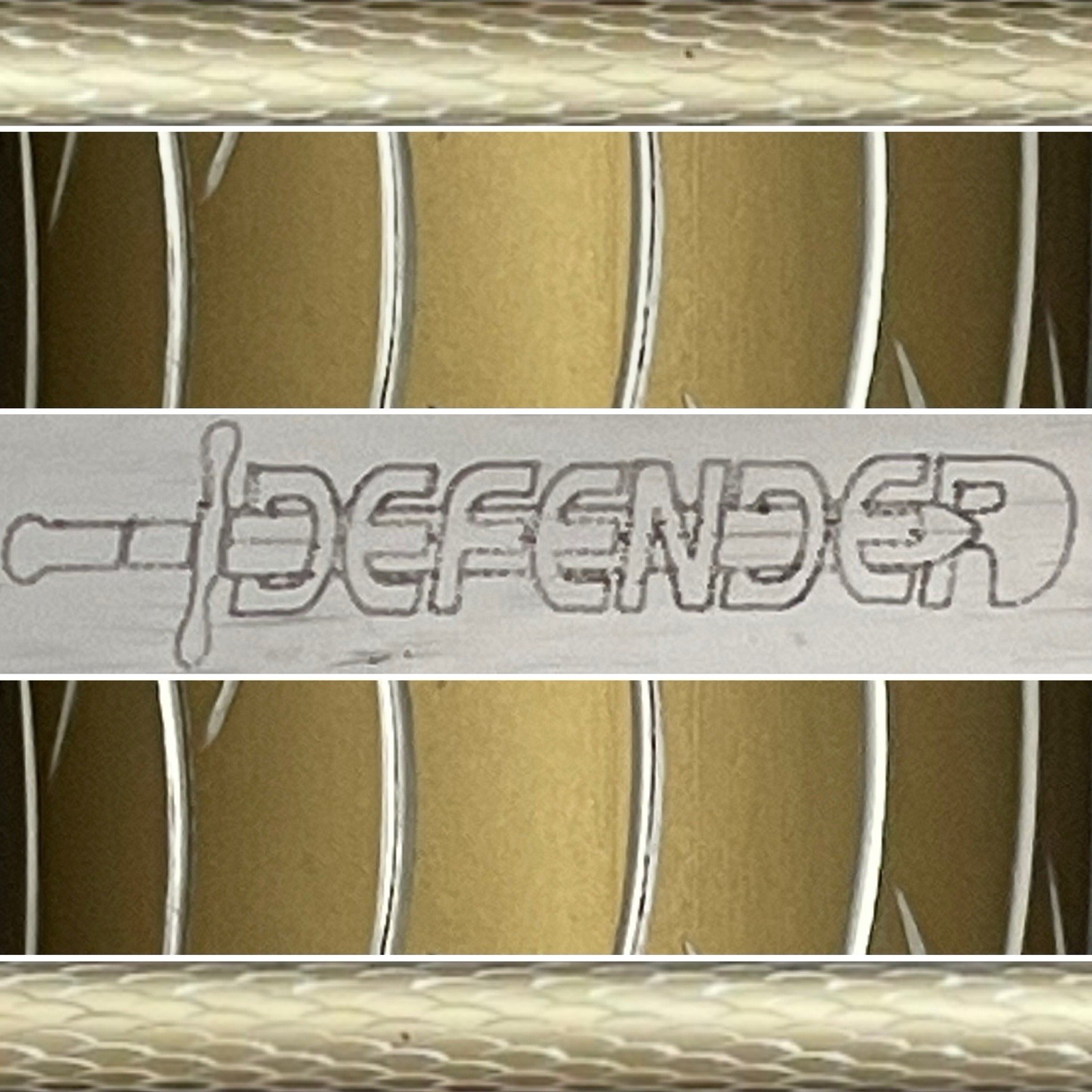 Defender 24.5" Fantasy Stainless Steel & Brass Dual Short Swords/Escrima Stick