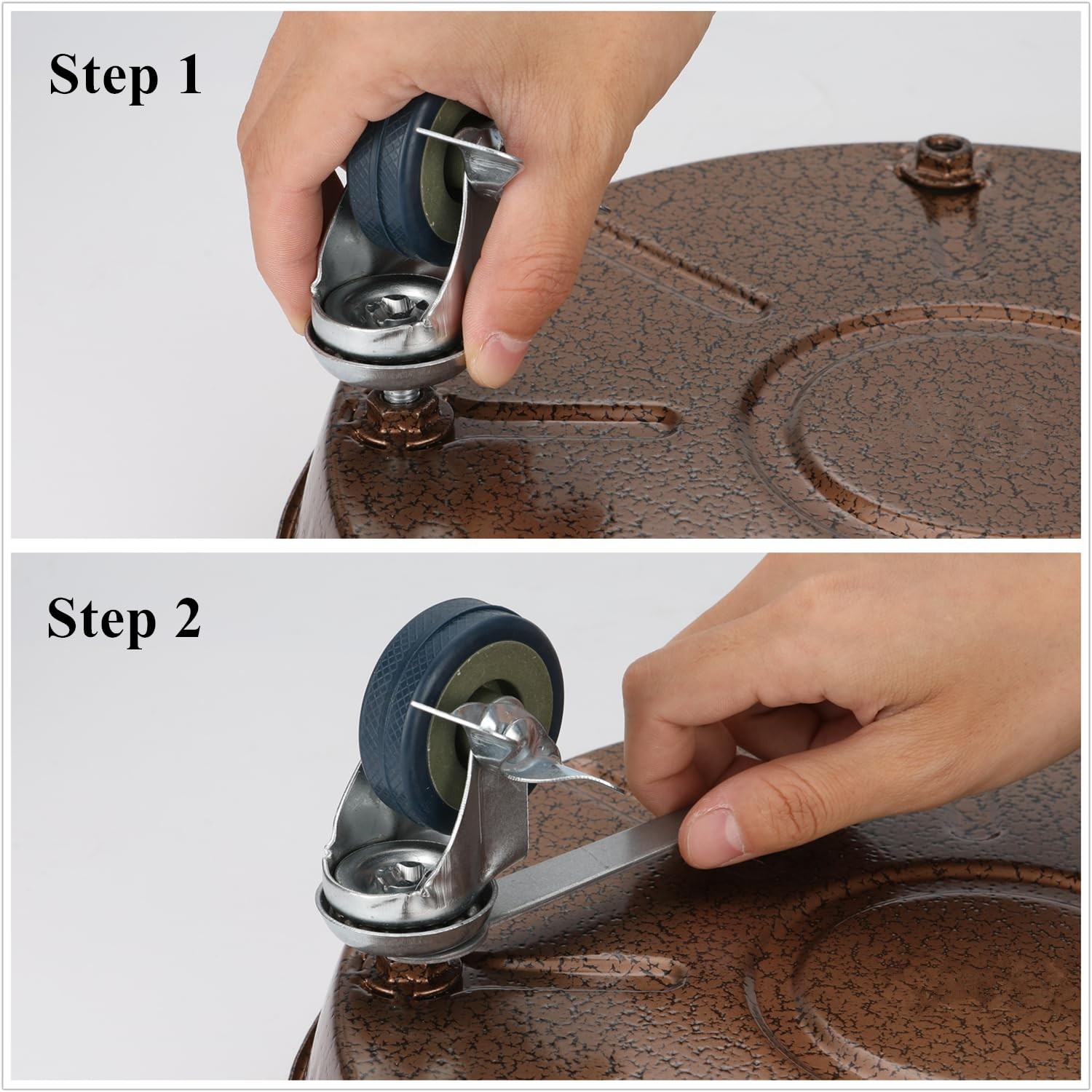 2 Pack Plant Caddy with Wheels, 14" Rolling Plant Stand 265 LBS Heavy Duty Me...