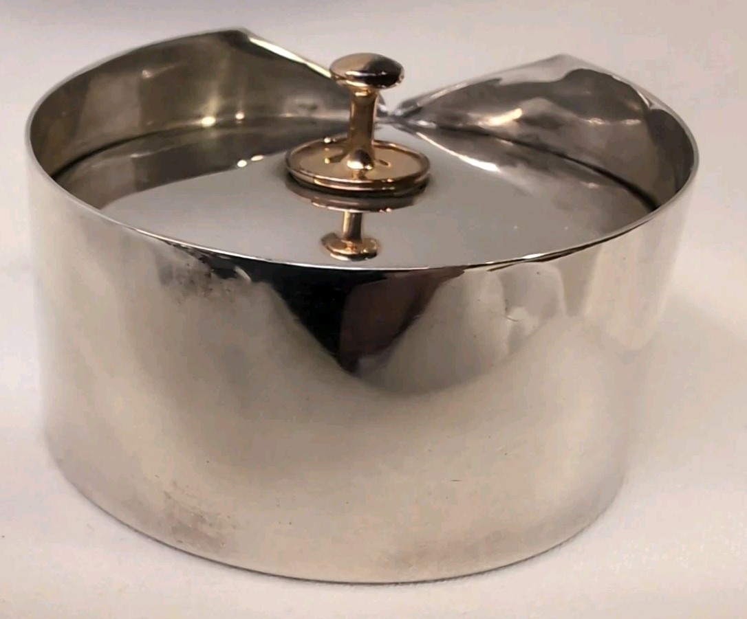 1920's Sterling Silver Cufflink & Button Trinket Box by Thomae & Son (Cartier)