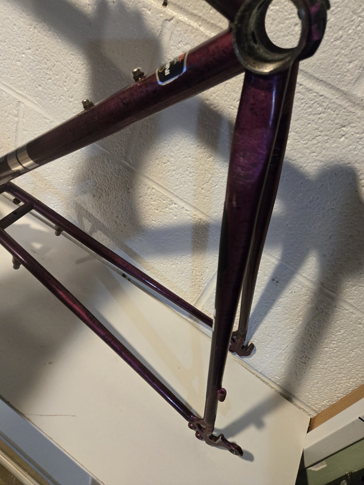 Vintage GT Cirque Mtb Hybrid Bicycle Frame Purple Flake Size 59cm Used Good...