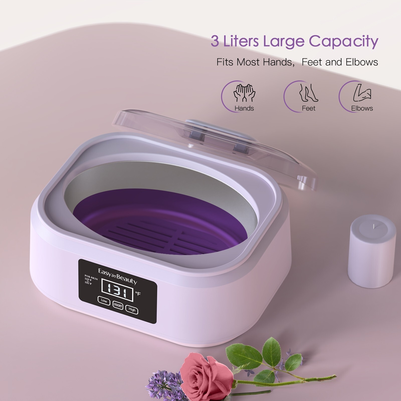 EasyinBeauty For Hands and Feet Paraffin Hot Wax Spa Heating Pot For Smooth Skin