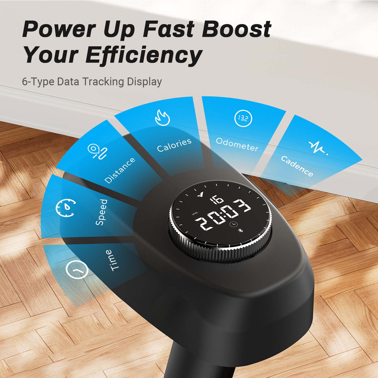 MERACH S26 Home Exercise Bike Quiet Stationary Fitness Bicycle Workout Fullbody