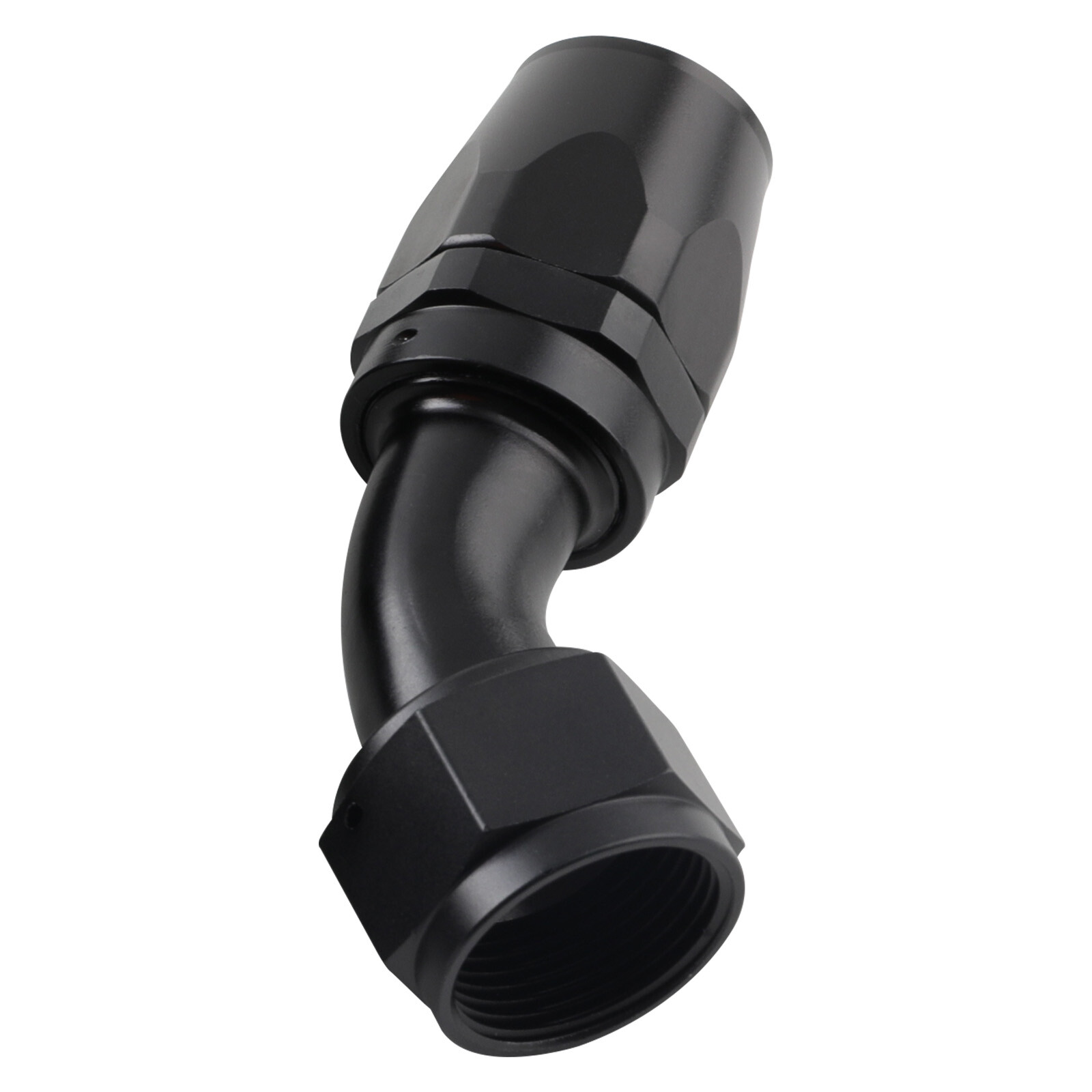 Black AN16 16AN AN-16 Hose Fuel line rubber Nylon braided fuel hoses 90° Safe