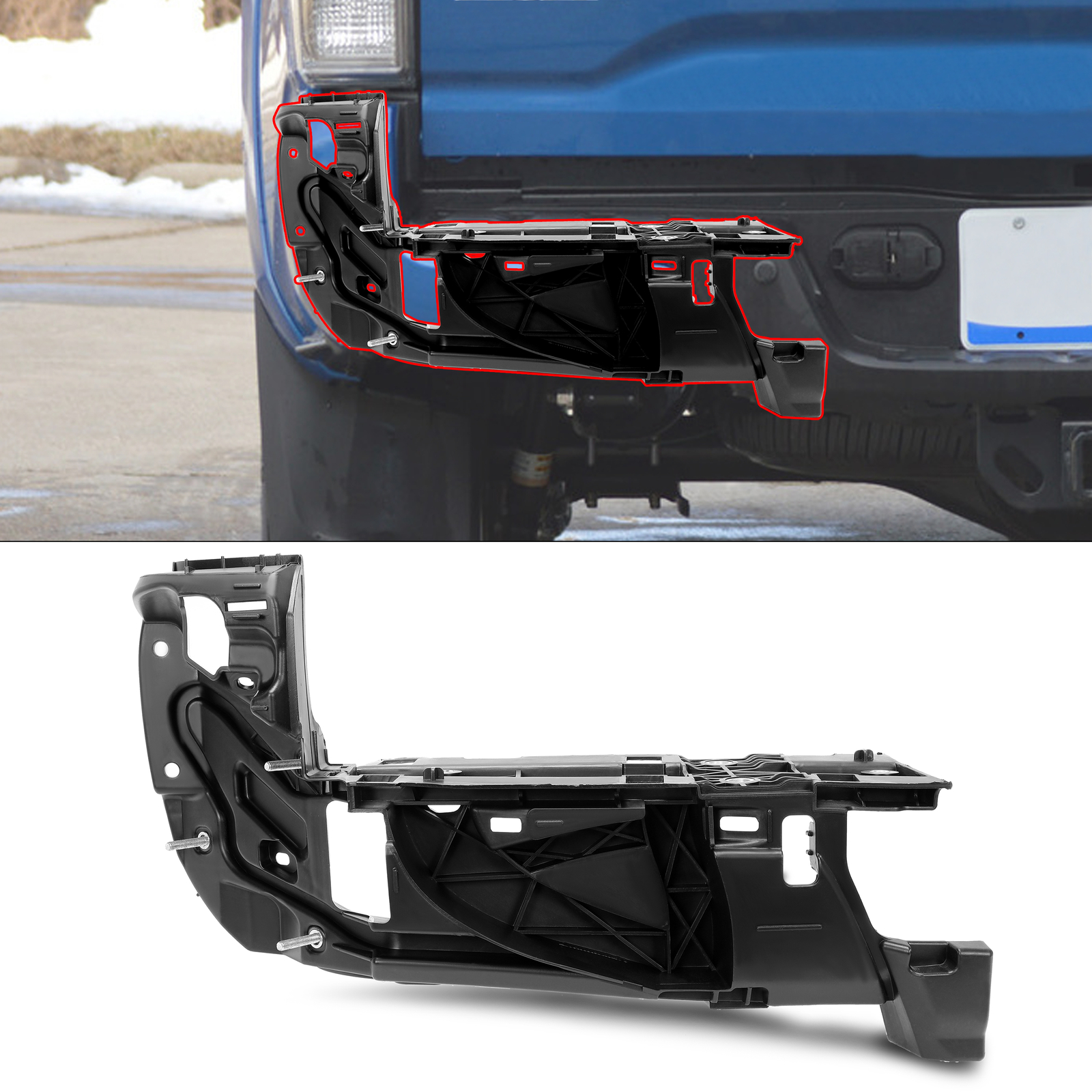 For Tacoma 2016-2023 LH Rear Bumper Outer End Extension Insert Bracket