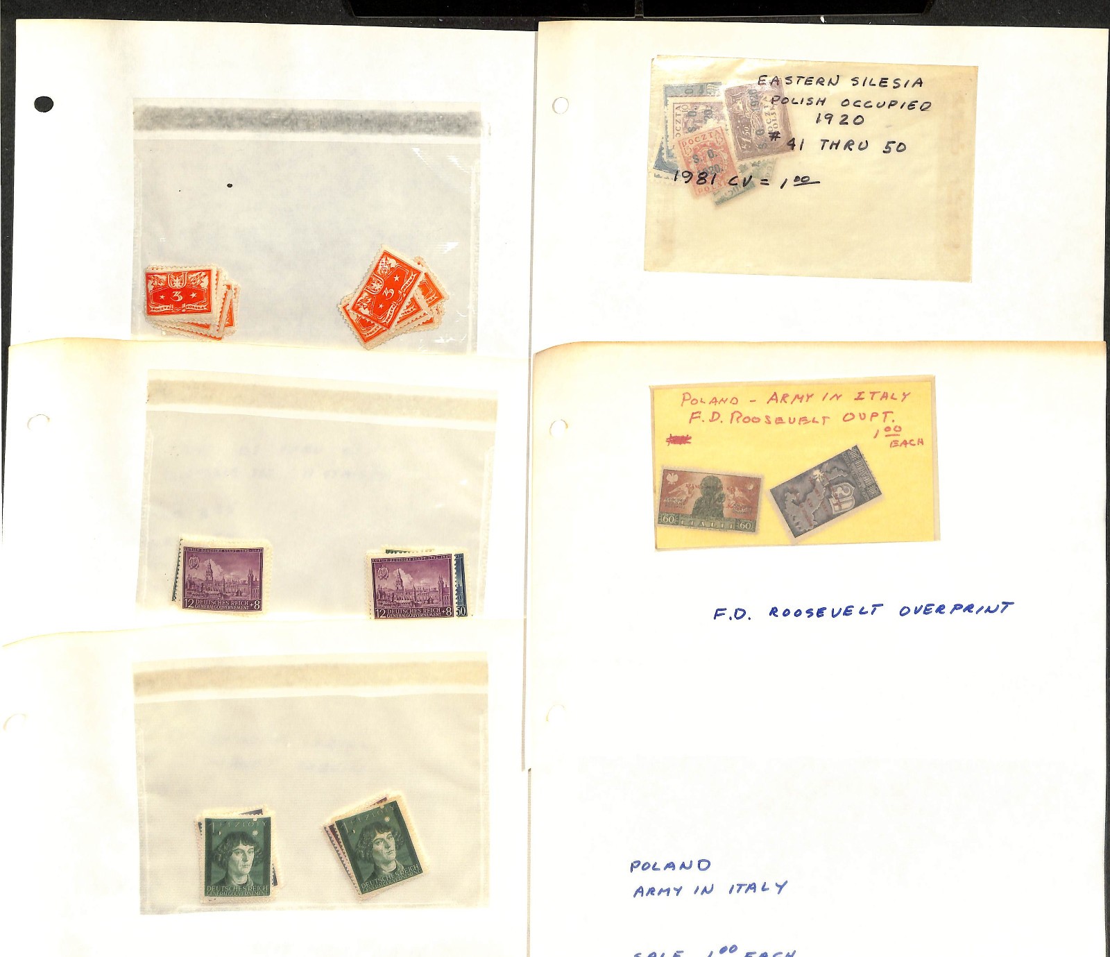 Poland Stamp Collection on 30 Pages, Neatly Identified (CB)