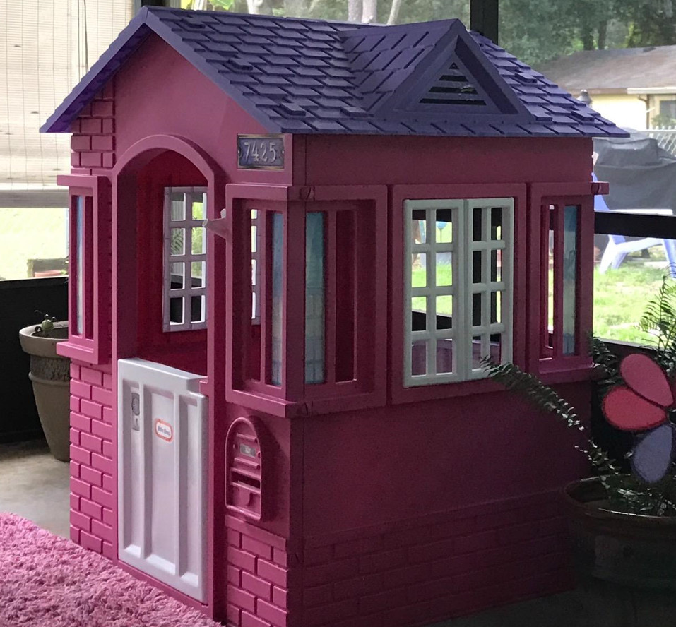 Casita de Juegos para Niñas para Interior o Exterior Casita Rosa de Juguete