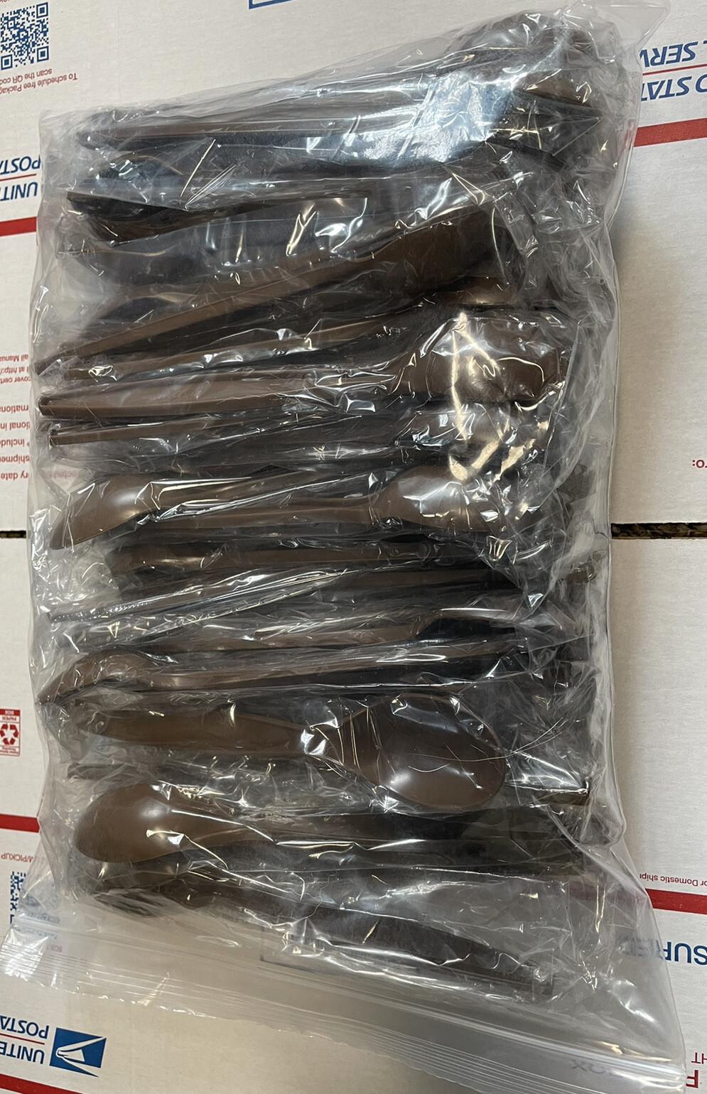 MRE SPOON 20 Pack Plastic Eating Utensil Camping Survival Hiking Prepping Prep