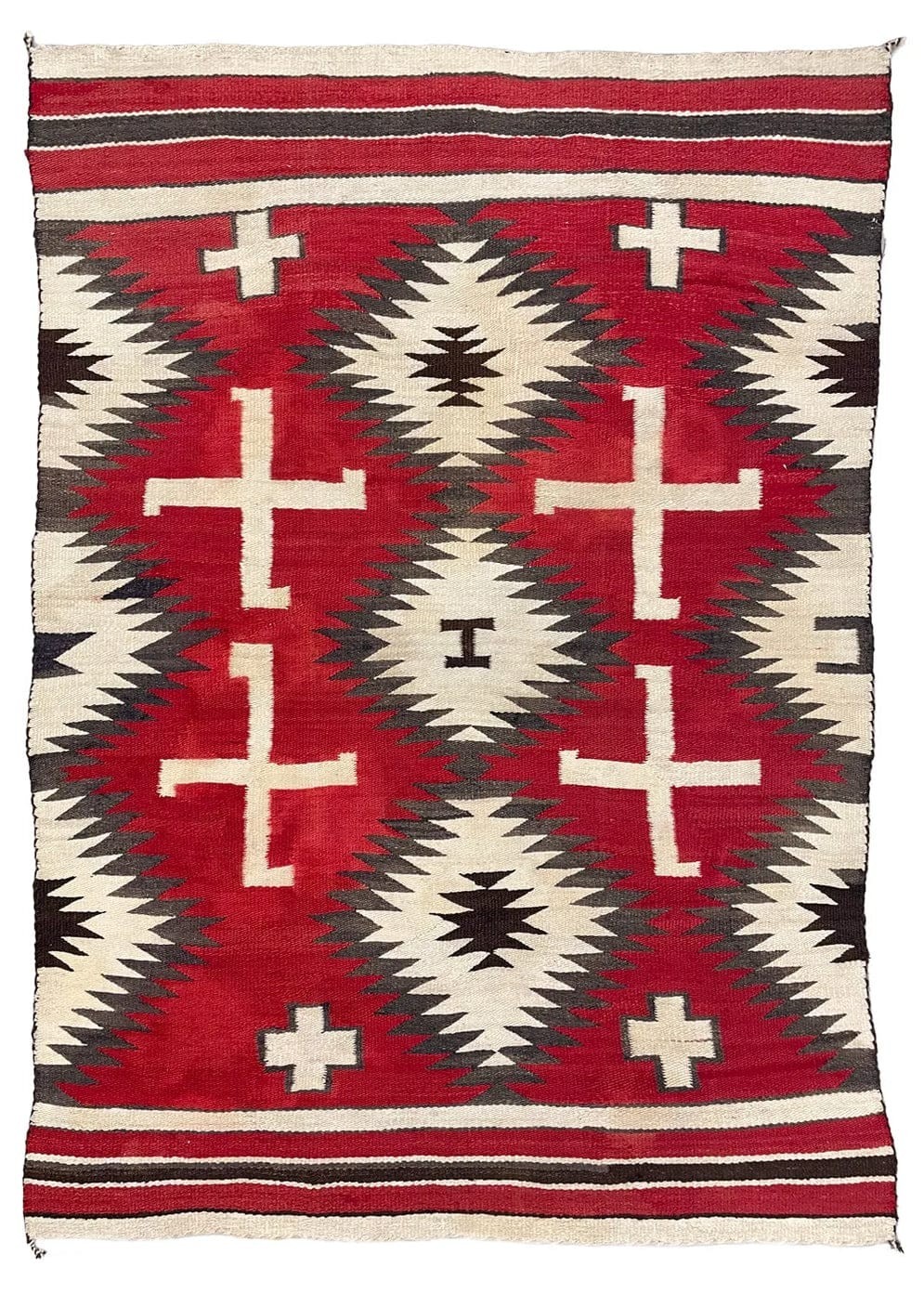 Southwestern Navajo Kilim Wool Rug Handwoven Native American Aztec Wool Area Rug