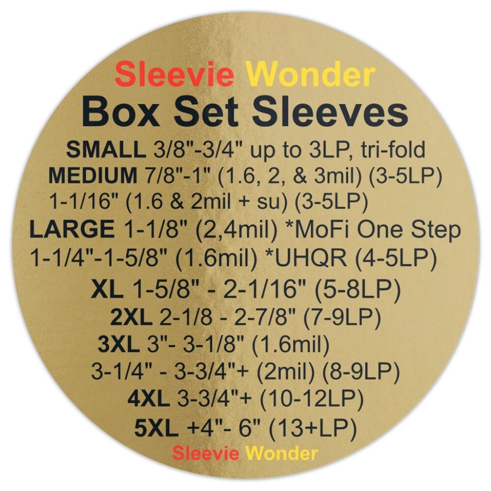 10 Box Set Outer Sleeves - Mofi One Step Mfsl - 4mil 33rpm LP Vinyl Record Album