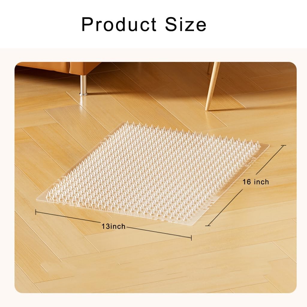 Yiteshi 10 Packs Scat Mat for Cats, 13X16 inches Pet Deterrent Spikes, Indoor...