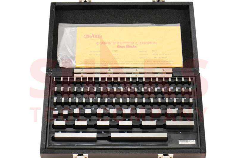 SHARS 81 PCS GRADE B GAGE GAUGE BLOCK SET NIST CERTIFICATE NEW M}