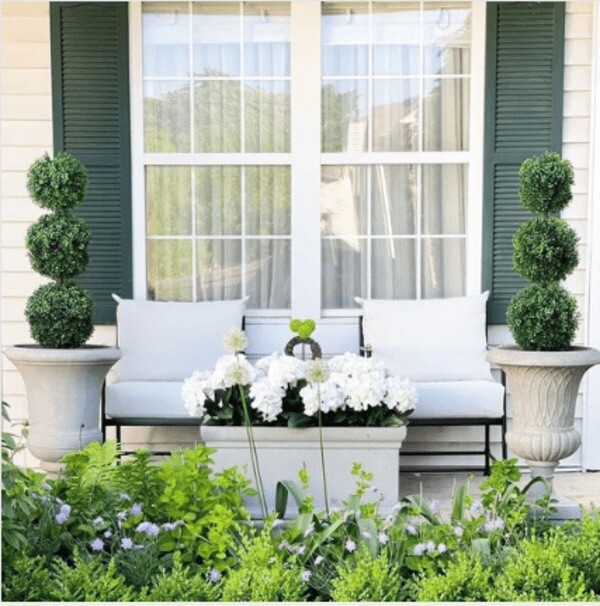 3' Topiary Boxwood Triple Ball Artificial Tree UV Indoor/Outdoor Home Decor.