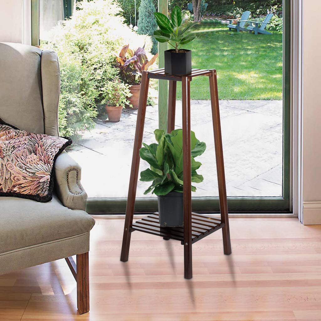 2/3/4-Tier Corner Tall Plant Stand Planter Wood Rack Flower Pots Holder Holder