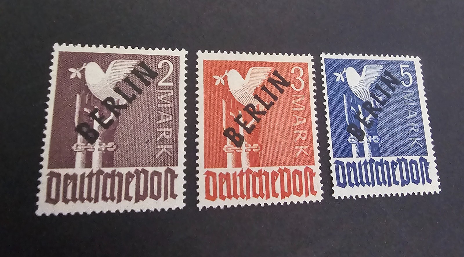 SL699 germany (berlin) 1949 2mk to 5mk u/m  £69.99