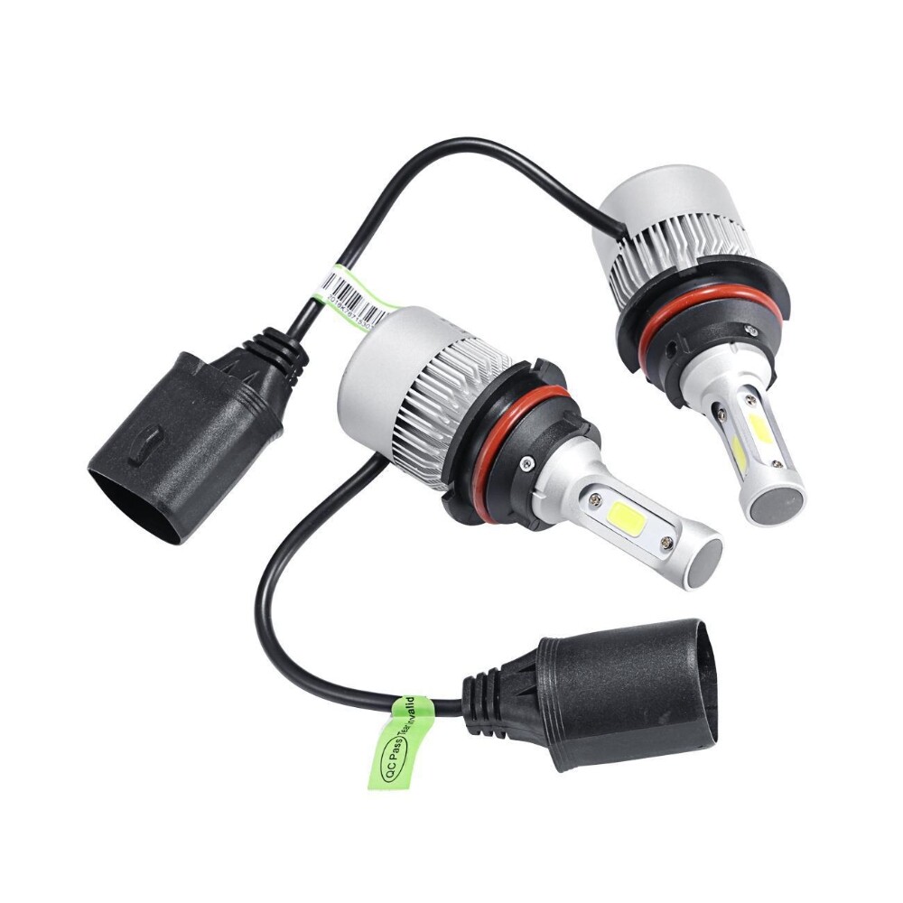 Pair HB5 9007 LED Headlight Conversion Kit Bulbs High Low Beam White 6000K Lamps