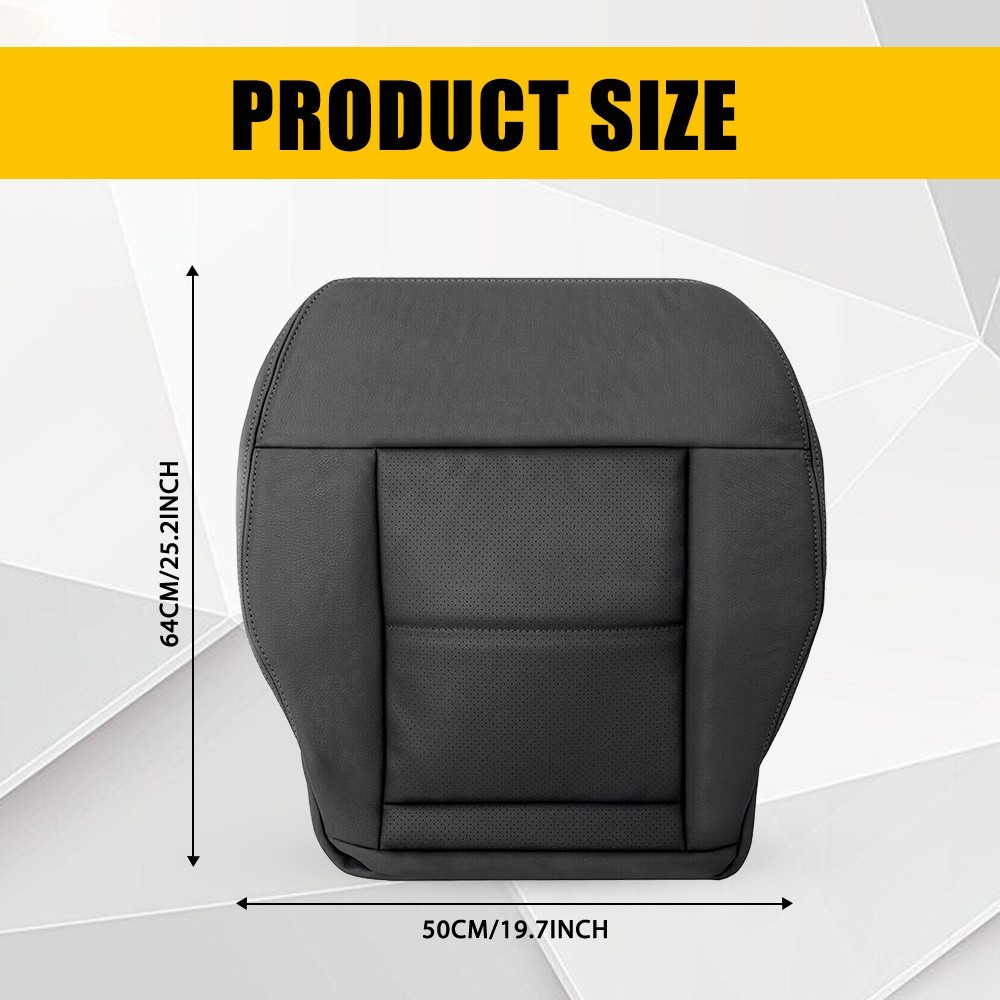 Driver Side Bottom Seat Cover 2010-2014 For Mercedes Benz E350 E550 Sedan Black