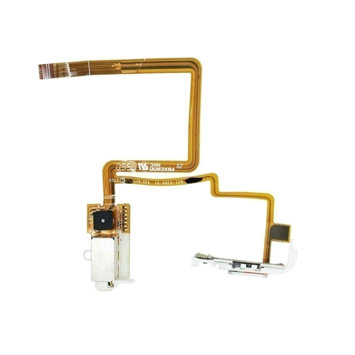 Thin White Audio Headphone Jack & Hold Switch for iPod Classic 5th 6th 7th Gen