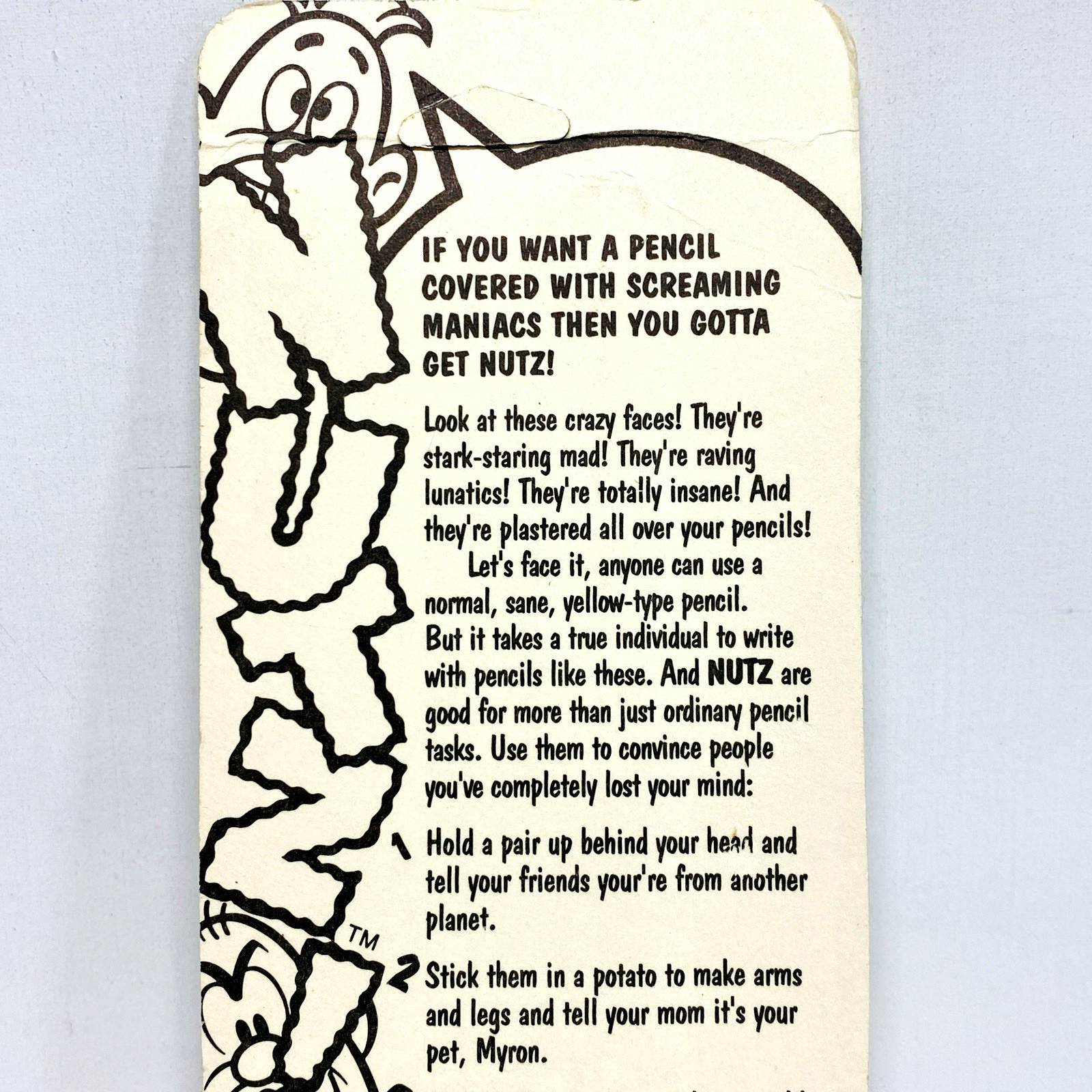 Vintage Lou Brooks Pentech Pencil 5 Loony No. 2 Set 1992 Nutz Retro Cool Art