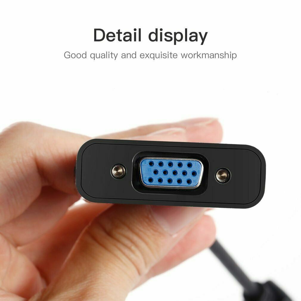 Display Port DP to VGA Adapter Cable cord 1080P for laptop desktop Game Monitor