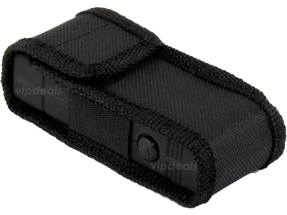 VIPERTEK Stun Gun Micro Mini BLACK VTS-881 390 BV Rechargeable LED Flashlight