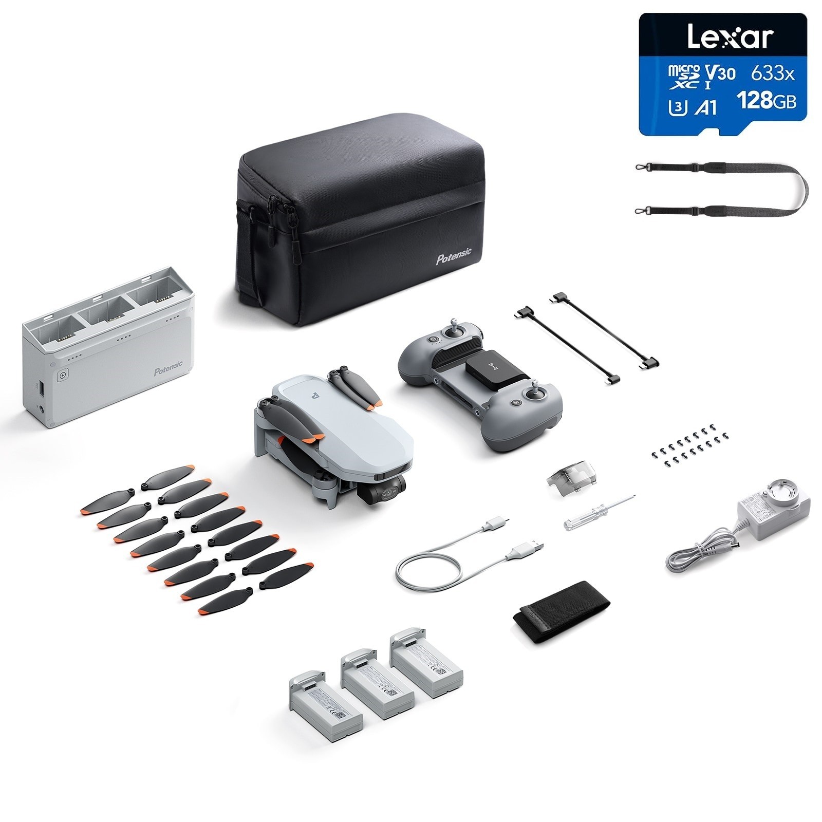 Potensic ATOM 2 GPS Drone 4K Camera 3-Axis Gimbal Quadcopter Costco Edition