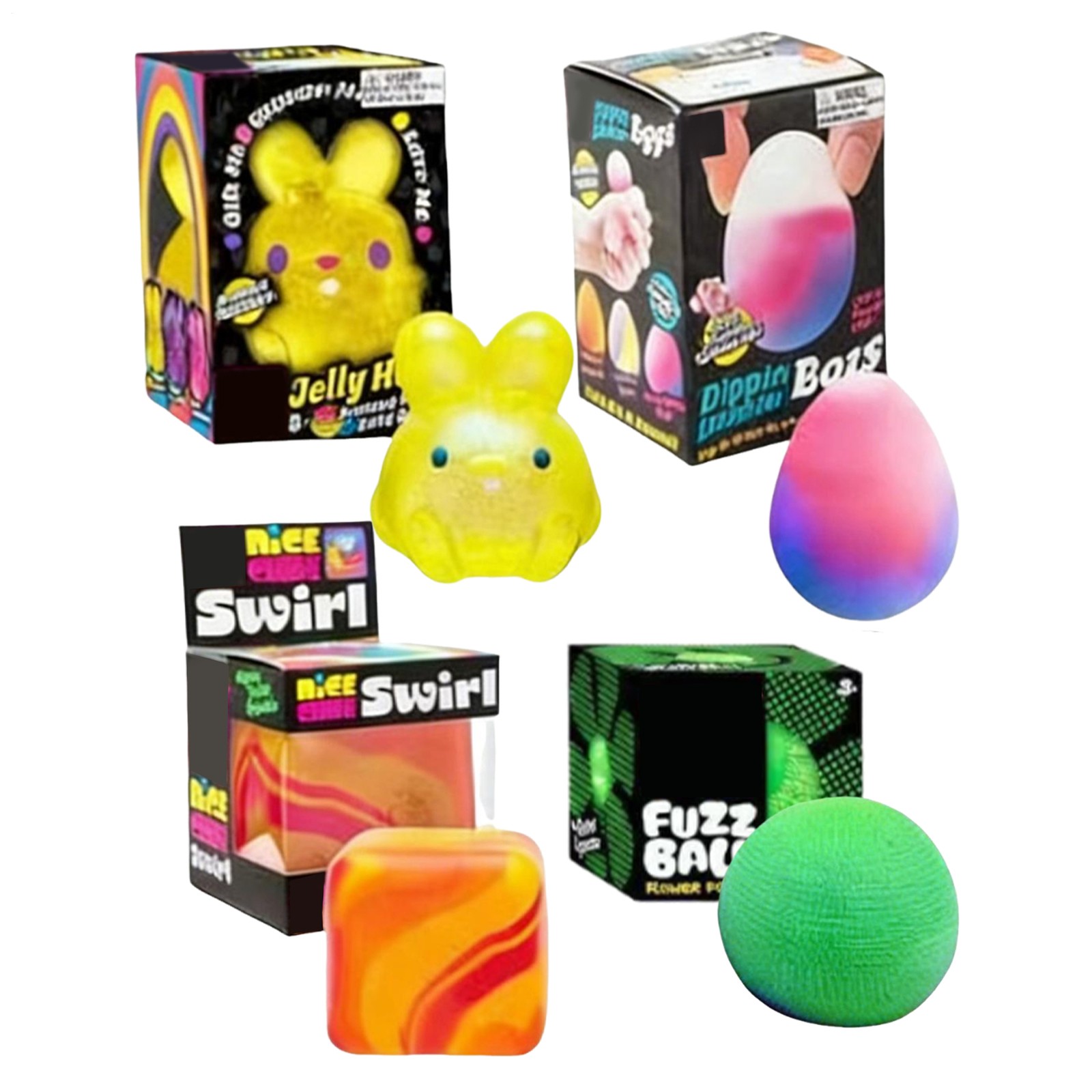 NeeDoh Golden Egg Hunt - Sensory Squeeze Toy Squishy Toy Set Easter Fidget Toy