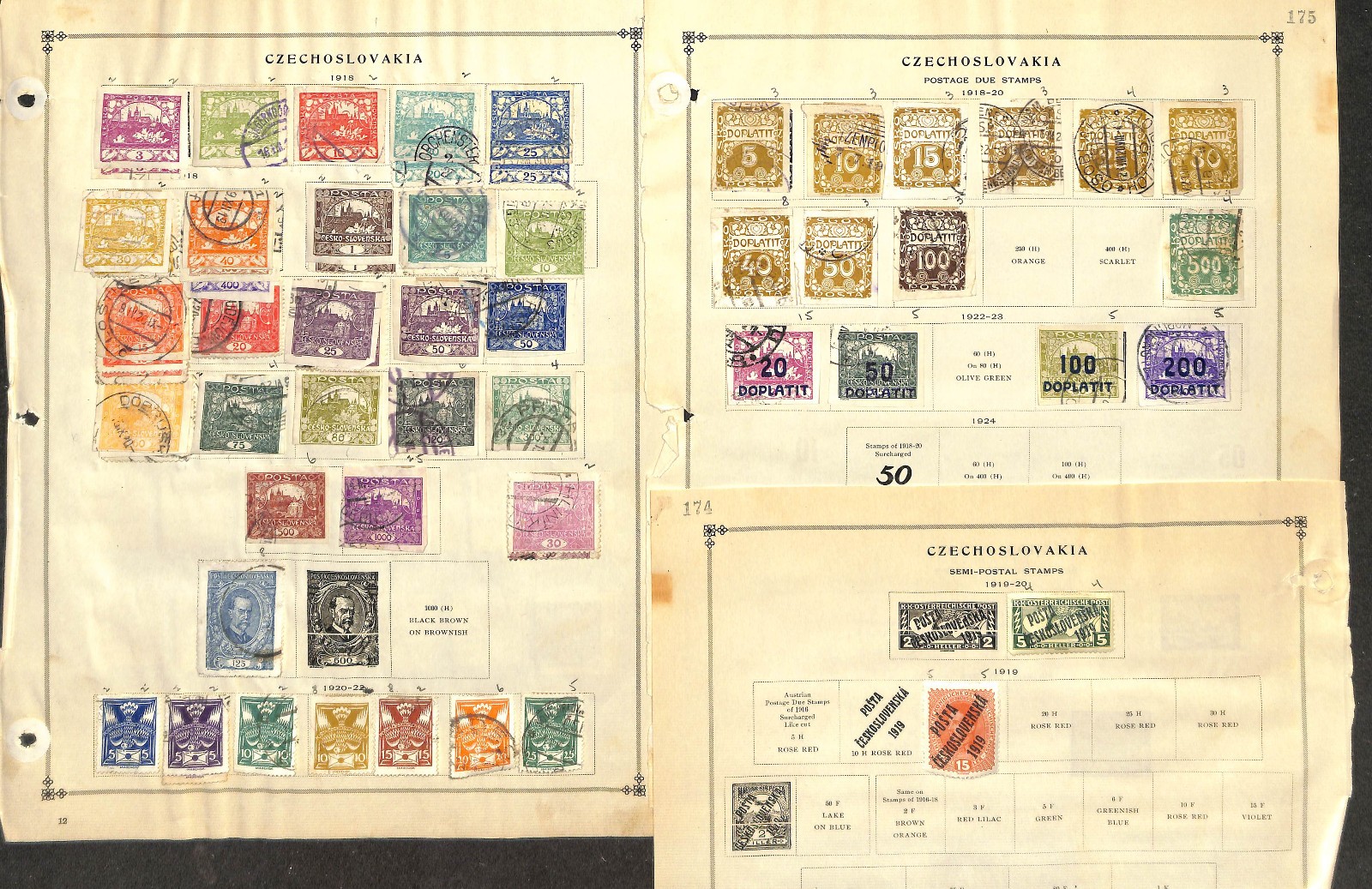 Czechoslovakia Stamp Collection on 50 Scott International Pages, 1918-1967 (BB)