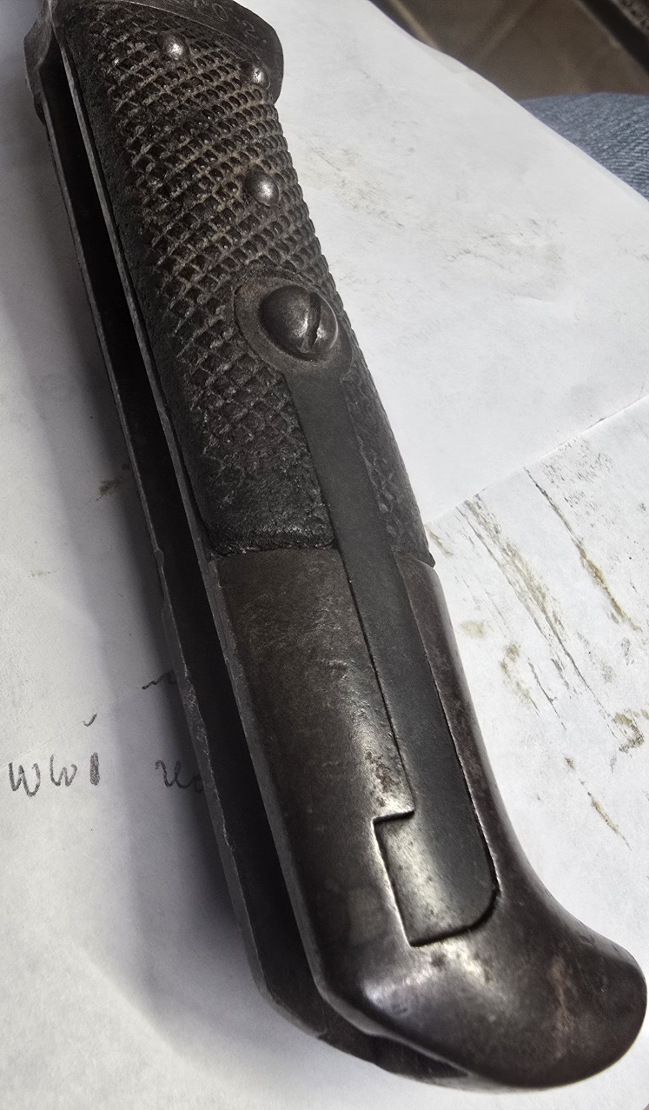 Rare K98 German Mauser M1884/98 STD ISSUE Sidearm Bayonet Birdshead Pommel