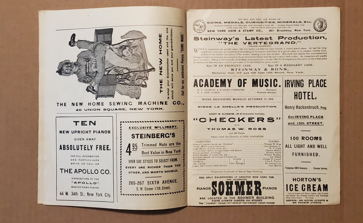 2192----1903/04 Academy of Music programs lot of 4 NYC