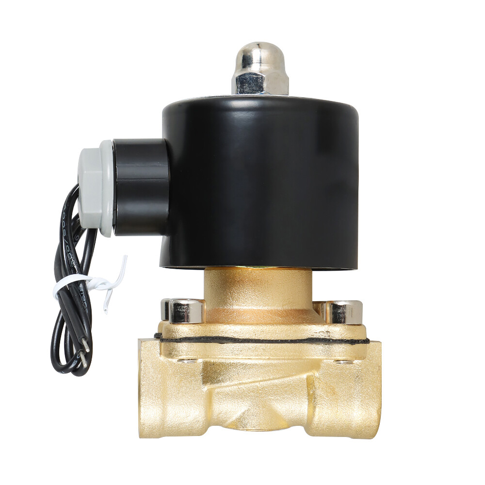 1/2-inch 12V DC Brass Electric Solenoid Valve NPT Gas Water Air Normally Closed